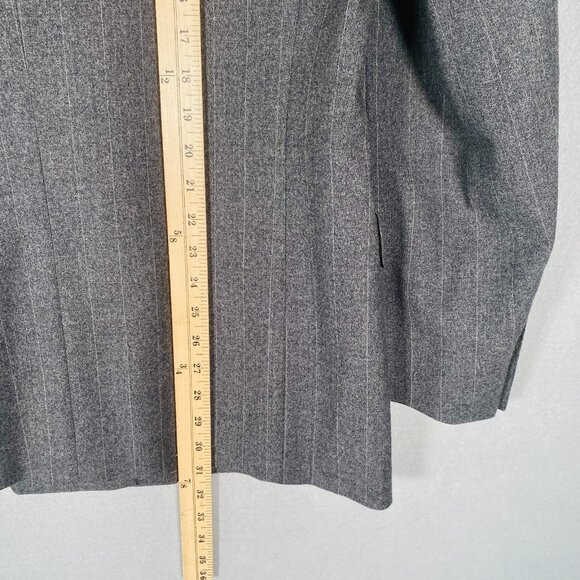 Vintage Canali x Barneys Blazer Mens 40R Gray Wool Double Breasted Jacket - Picture 13 of 14